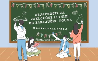 Dejavnosti za zaključne letnike ob zaključku pouka (4. a, 4. b, 4. s, 4. h, 3. e, 3. f in 2. j)